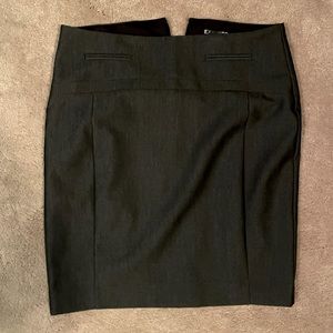 Charcoal gray pencil skirt